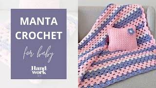 Cómo tejer a crochet Manta para bebé y Hogar [upl. by Lledo936]