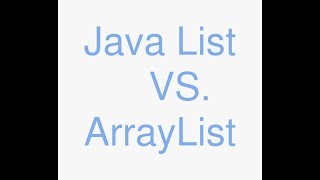 Java list vs arraylist [upl. by Anirahs633]