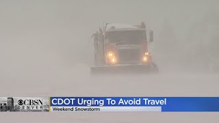 CDOT Urges Motorists To Avoid Travel During Winter Storm This Weekend [upl. by Sula]