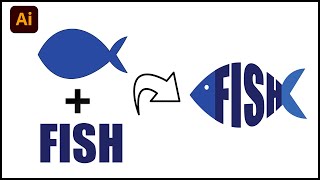 FISH LOGO in illustrator [upl. by Tennies]