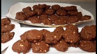 Double Chocolate Chip Cookies  biskut raya [upl. by Old]