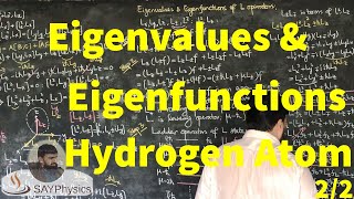 L322 Eigenvalues and eigenfunctions of the angular momentum operator [upl. by Sunshine743]