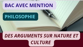 methode en phiosophie  Des arguments sur NATURE ET CULTURE [upl. by Esenaj103]