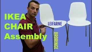 IKEA CHAIR LEIFARNE BRORINGE assembly [upl. by Golliner]