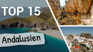 TOP 15 ANDALUSIEN  Die besten Sehenswürdigkeiten amp Orte für einen Urlaub in Spanien [upl. by Aisats]