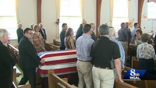 Friends family say goodbye to WW II vet last known survivor of Malmedy Massacre [upl. by Nauaj]