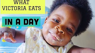 WHAT MY BABY EATS IN A DAY  9 MONTHS OLD [upl. by Nilhtac]