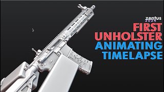 AR15 Unholster Animating Timelapse [upl. by Mchenry713]