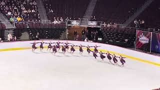 2024 National US Synchronized Skating Finals Trine University Collegiate  4th Place 10561 pts [upl. by Aicelet]