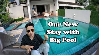 SURPRISE  Our New Budget Stay  रात्री आलं आमच्यासाठी जेवण  Budget Friendly Stay with Big Pool [upl. by Hi962]