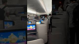 First amp Business Class in Qatar Airways shorts qatarairways airplane boeing777 youtubeshorts [upl. by Michale]