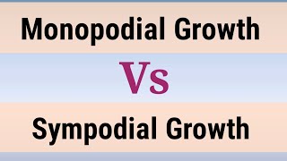 Difference Between Monopodial And Sympodial Growth In HindiUrdu [upl. by Lotty453]