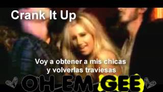 ☮ Crank It Up Ashley Tisdale spanish version Lyrics thequeenmine D [upl. by Leunam]