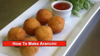 How To Make Arancini Stuffed Risotto Balls [upl. by Meier]