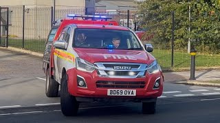 Humberside Fire amp Rescue Service  Clough BRV Turnout using Lights amp Sirens [upl. by Cairns]