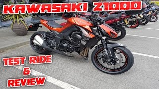 161 Kawasaki Z1000 2017 Detailed Test Ride amp Review [upl. by Asena]