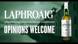 Laphroaig Whisky Advert  One Whisky Many Opinions Americans review whisky  Whisky amp Weapons [upl. by Ramedlav]