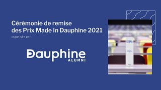 Prix Made In Dauphine 2021  Christophe CHENUT  Président de Dauphine Alumni 1 [upl. by Macmahon]