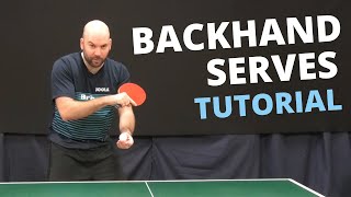 How to do top quality BACKHAND serves with Craig Bryant [upl. by Cindie]