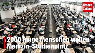 2000 junge Menschen wollen MedizinStudienplatz I NEWS kronetv [upl. by Ellenahc353]