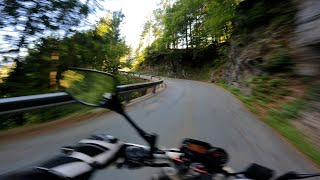 Fast and slow corners on the Yamaha XJ6n  4K raw sound [upl. by Maryanna]