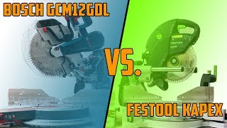 DER 🔥 VERGLEICH  BOSCH GCM 12 GDL VS FESTOOL KAPEX KS 120 [upl. by Ulrikaumeko71]