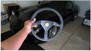 FD RX7 GETS A MOMO MONTER CARLO STEERING WHEEL [upl. by Andra]