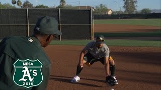 30 Clubs In 30 Days Marcus Semiens Shortstop Position Training [upl. by Barbe]