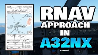 FlyByWire A32NX Tutorial How to do RNAV Approach in Microsoft Flight Simulator MSFS [upl. by Anayi]