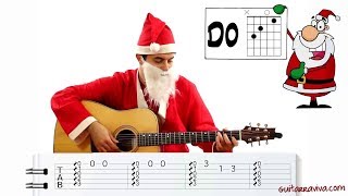 Aprende a tocar guitarra facil Villancicos Navidad Como tocar Navidad Jingle Bells [upl. by Readus]