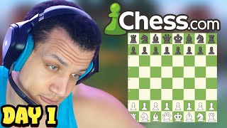 TYLER1 PLAYS CHESS  DAY 1 [upl. by Peugia]