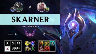 Skarner Support vs Rakan  KR Master Patch 1413 [upl. by Ahusoj997]