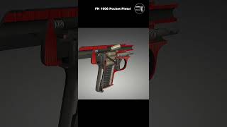 3D Animation FN 1906 Pocket Pistol [upl. by Olcott]