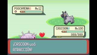 POKEMON EMERALD  CASCOON  ATRACCIÓN  ATTRACT [upl. by Ibbor]