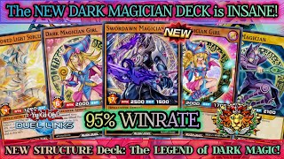 The NEW DARK MAGICIAN Deck is INSANE NEW STRUCTURE Deck ft Dark Sword Magician DUEL LINKS [upl. by Hudnut]