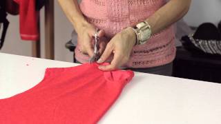 Turning a TShirt Into a Dress  DIY Shirt Alterations [upl. by Molohs]