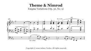 Organ Theme amp Nimrod Enigma Variations Op 36 No 9  Edward Elgar [upl. by Ontina]