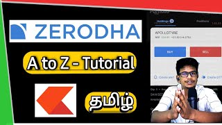 Zerodha App Full Tutorial in Tamil  A to Z all informations  How to use Zerodha Kite app in tamil [upl. by Sesilu]