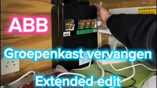 Groepenkast vervangen ⚡️XL Video 1  Elektricien  Amsterdam  ABB  how to  diy [upl. by Ardeahp610]