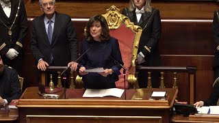 Senato Elisabetta Casellati quotUn onore essere la prima donna presidentequot [upl. by Batchelor]