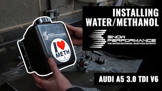 INSTALLING WATER  METHANOL  AUDI A5 30 TDI QUATTRO PROJECT  DARKSIDE DEVELOPMENTS  PART 6 [upl. by Epotimet989]