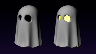 3d modeling Little ghost Autodesk Maya Tutorial [upl. by Dygall]