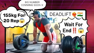 155kg deadlift for 20 rep Sumo deadlift 155kg 20 rep [upl. by Acinoj]