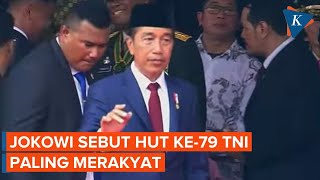 Kata Jokowi soal HUT Ke79 TNI Paling Merakyat [upl. by Shem425]