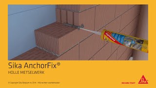 Sika AnchorFix®1 in holle metselwerk  Oplossingen voor al uw verankeringen [upl. by Frederich]