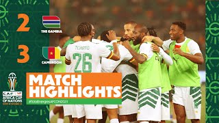 HIGHLIGHTS  The Gambia 🆚 Cameroon TotalEnergiesAFCON2023  MD3 Group C [upl. by Ahselrak]