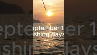 September fishing calendar the best days to go fishing fishing by the moon cycle fishing [upl. by Proulx]