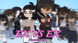 Ex vs Ex singing battle 🕸️GLSB Gacha life [upl. by Neffirg588]