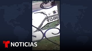 Avioneta se estrella en la entrada de una casa  Noticias Telemundo [upl. by Rodablas]