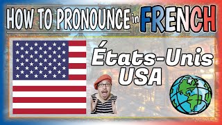 quotÉtatsUnis  USAquot Natural FRENCH Pronounciation │ How to pronounce quotAmerica  USAquot in French [upl. by Lashondra]